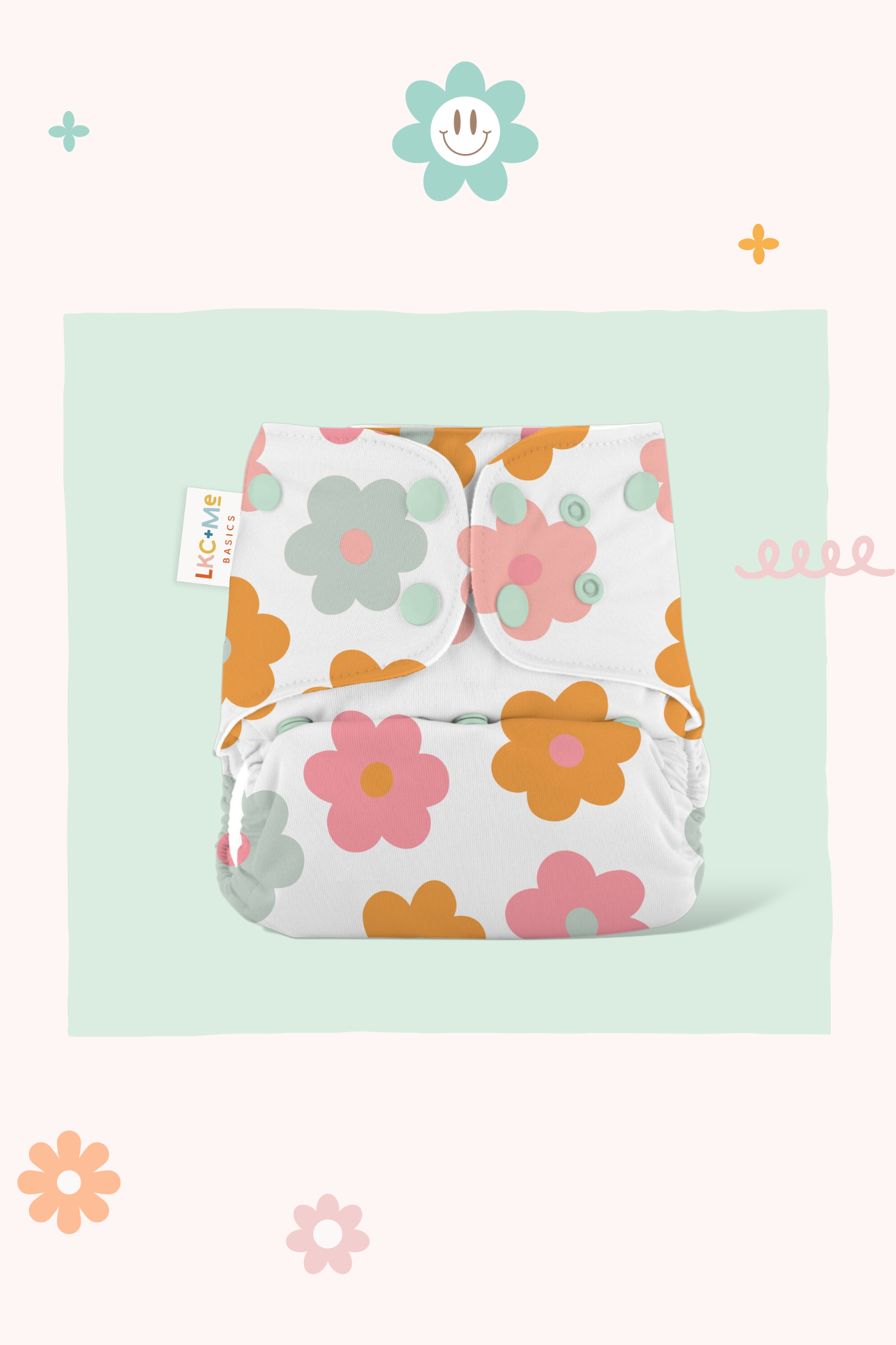 Cloth Diapers Lighthouse Kids Co. modern pocket cloth diapers have athletic wicking jersey, AWJ one size diapers from 7-55lbs. Tummy panel for belly sleepers. Fun prints and colors.