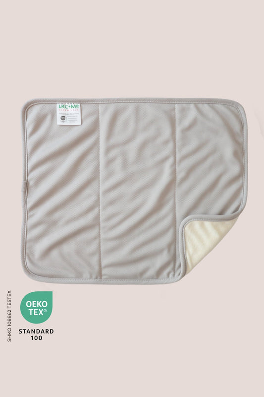 12-Layer Bamboo Insert for Cloth Diapers - Night-Time Heavy Wetter Version 2 - Gray